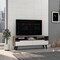 Tuhome Oslo Tv Stand for TV's up 51 in. Two Drawers, Four Legs, Three Open Shelves, Dark Brown/White RBB7963 - alternate 3